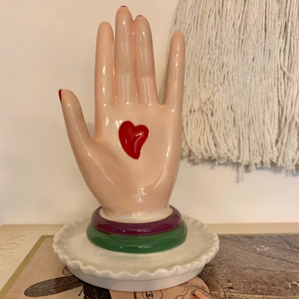 Vintage Ring Holder with Heart